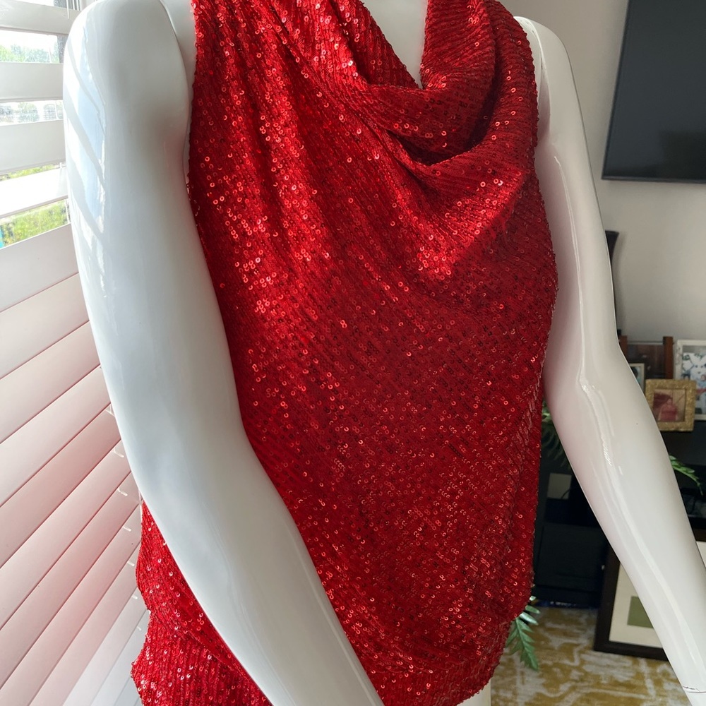INC WOMEN SEQUIN BLOUSE